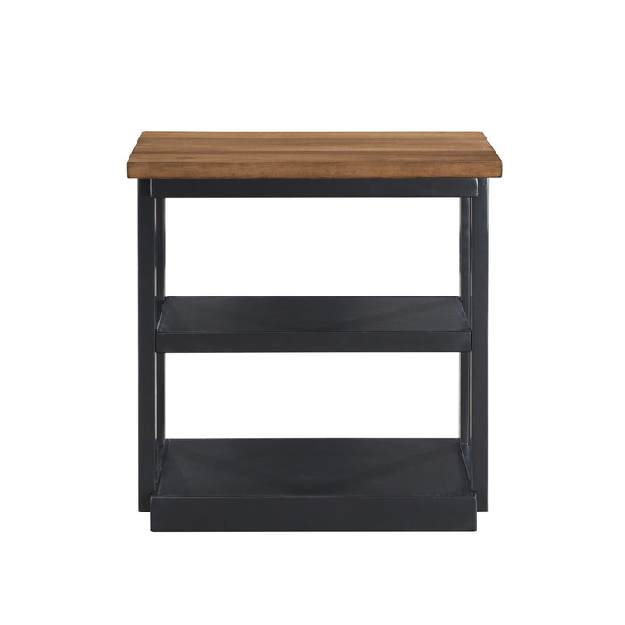 Decker - 3 Piece Occasional Set (1 Coffee & 2 End Tables) - Brown / Black