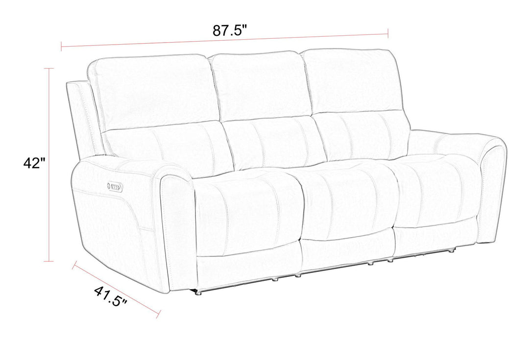 Hancock - Zero Gravity Power Reclining Sofa With Drop Down Table P3