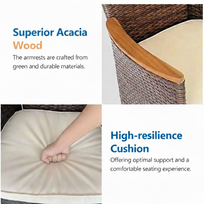 4 Piece All-Weather Patio Dining Chair Set