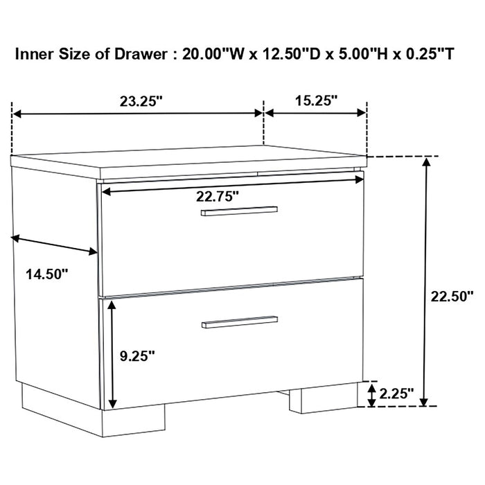 Dulcey - Bedroom Set & LED