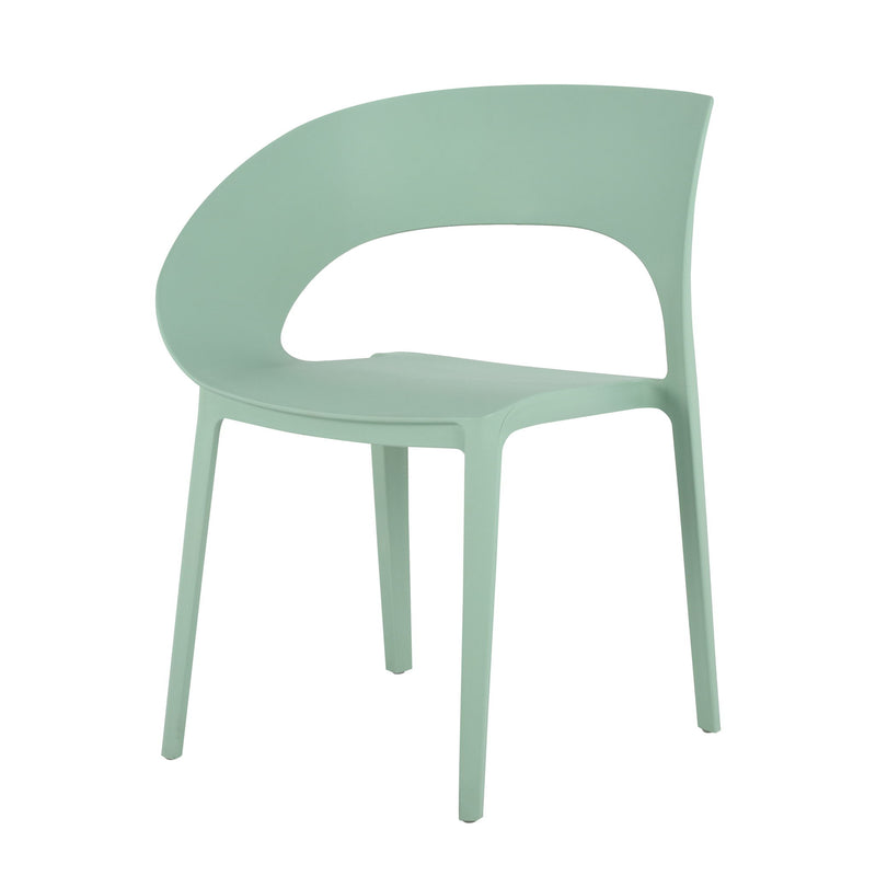 4 Piece Set Of Modern Designed Single Chairs With Folding Square Table