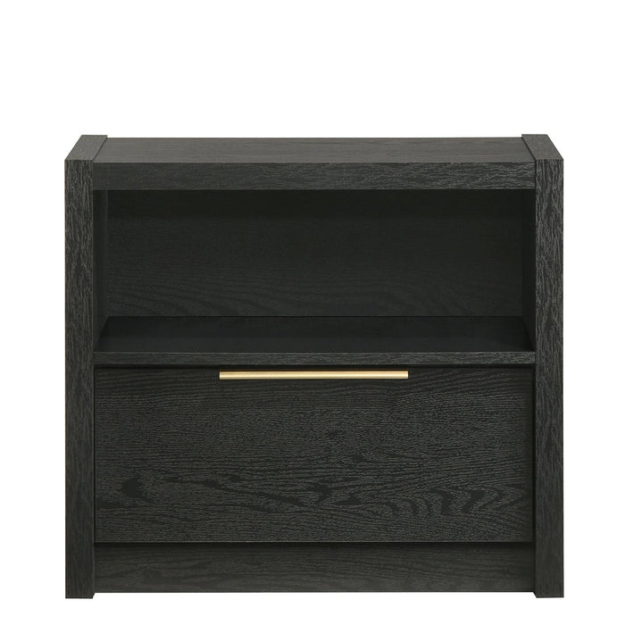 South Bend Nightstand with USB in Black