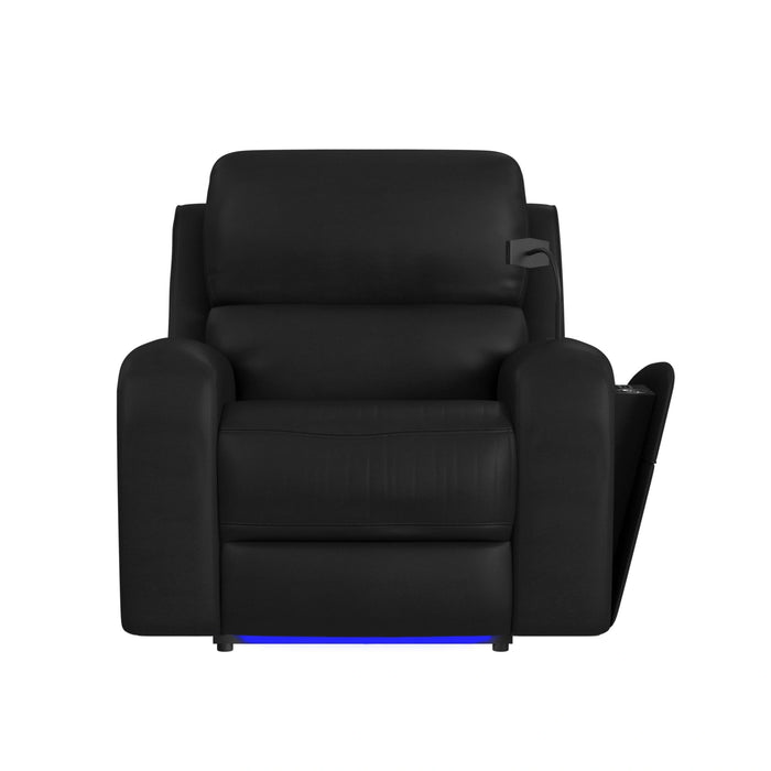 Euphora P3 Power Glider Recliner W/Heat & Massage, Music, Ipad holder W/wireless charger and USBC in Aline Black