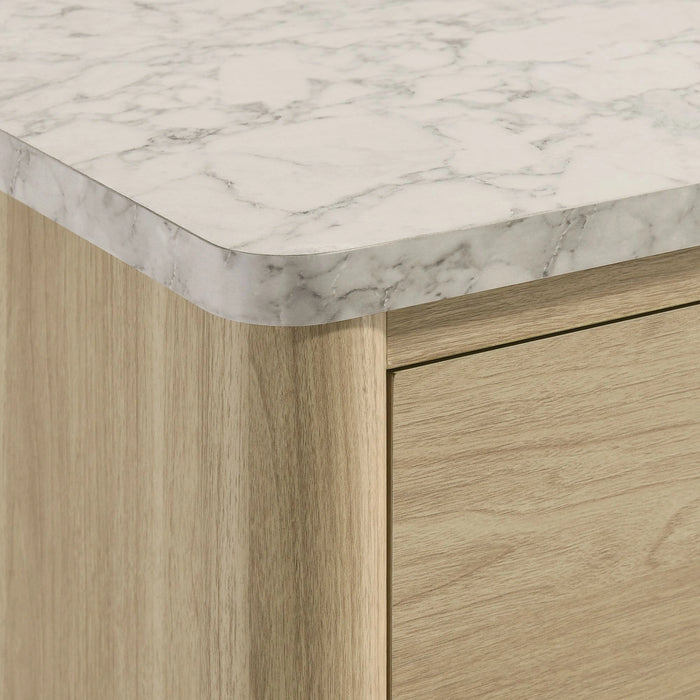 Jonas Dresser and Mirror Set in Natural