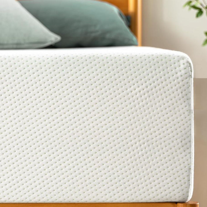 8" Green Tea Memory Foam Mattress In Box - White - Twin