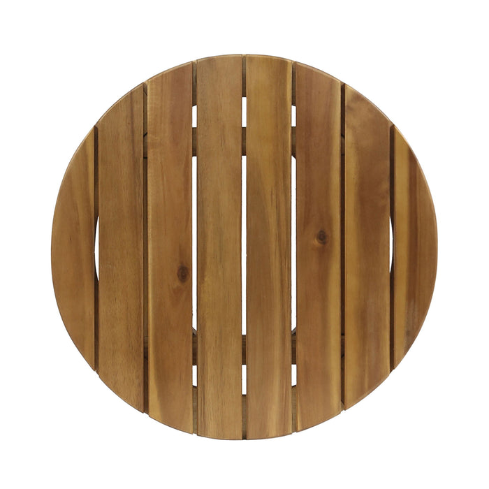 Outdoor Acacia Wood Side Table With Weather Resistance