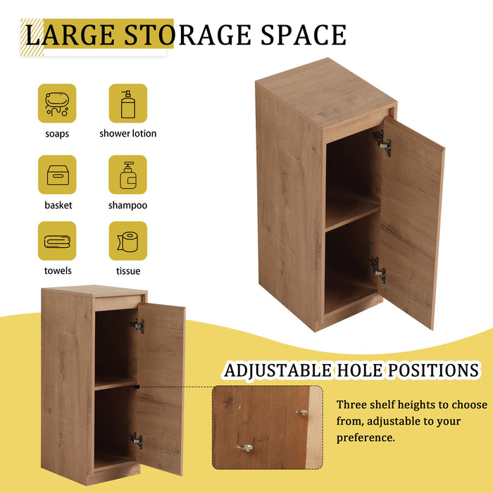 Freestanding Bathroom Vanity With Sink, 1 Small Storage Cabinet, Soft Close Door