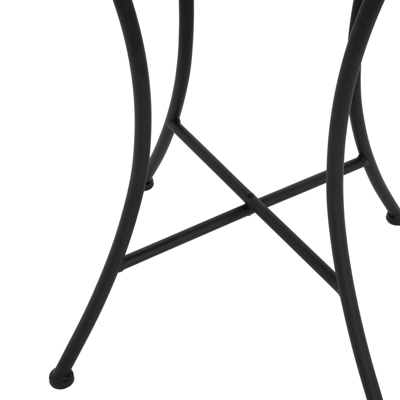 Lambert - Outdoor Chat Set - Black / Red