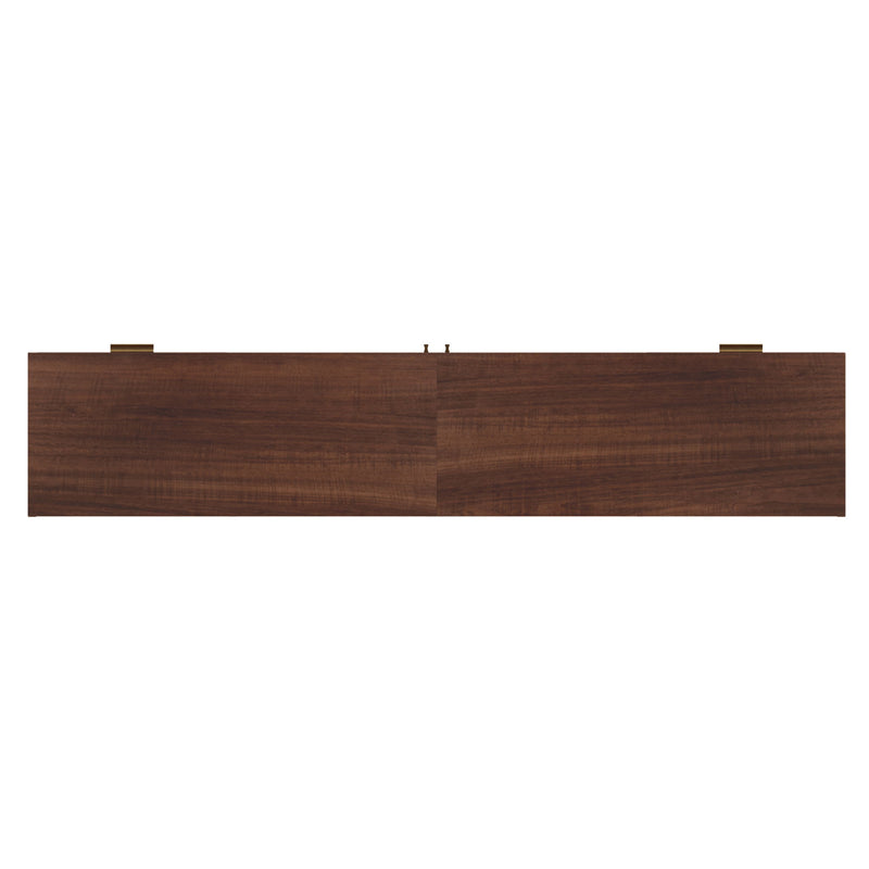 TV Stand, Media Console With 4 Drawers, Soft Closing Hinges - Dark Brown