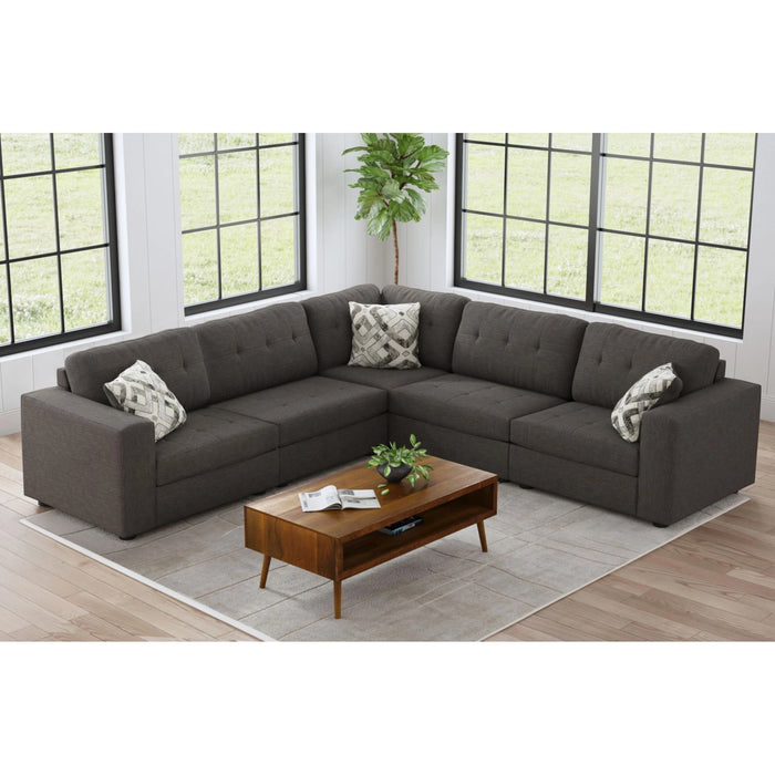Options One Corner in Palmer Plus Ash with 1 Pillow 20"ÔøΩ