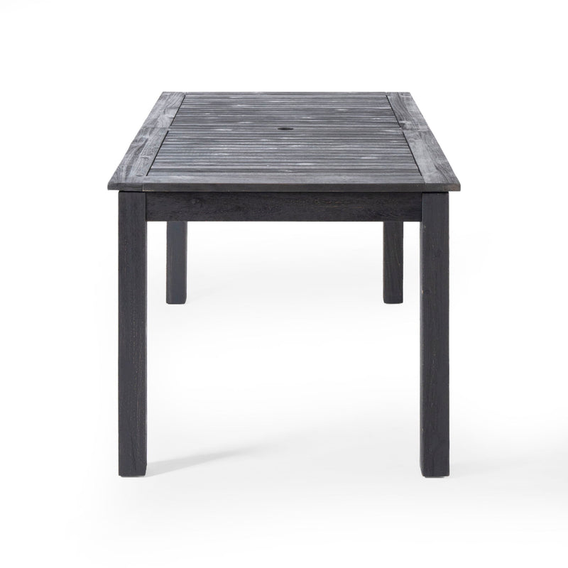Outdoor Expandable Dining Table With Square Legs