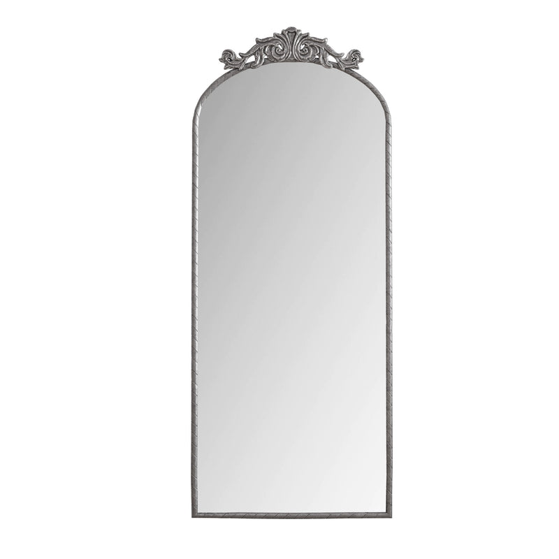 Vintage Arched Full Body Mirror, Wall Mounted For Living Room