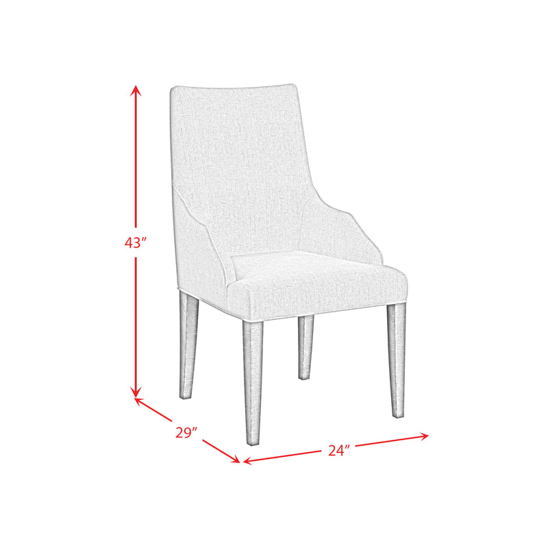 Yellowstone - Dining Host Chair (Set of 2) - Medium Brown