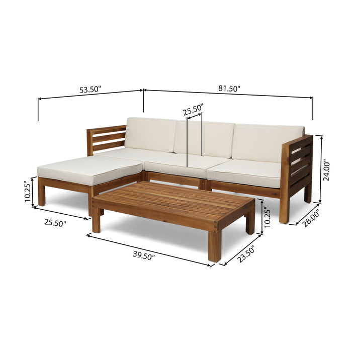 Cambridge - L Shape Sofa Set - Beige