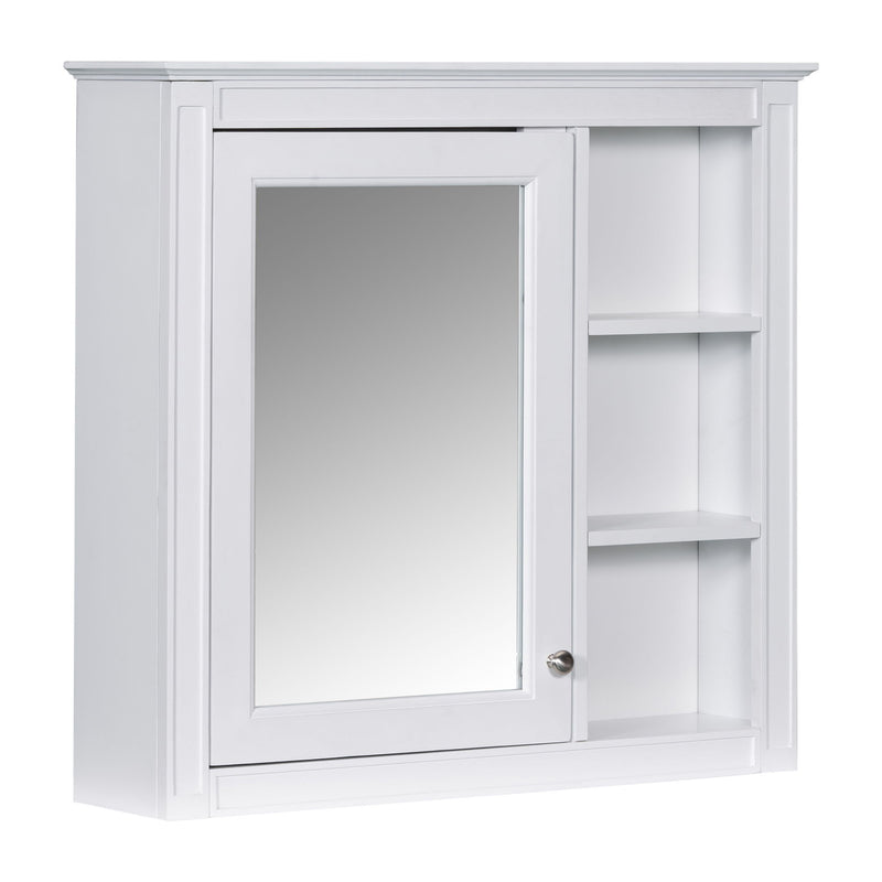 Wall Mounted Medicine Cabinet With Mirror And 3 Open Shelves