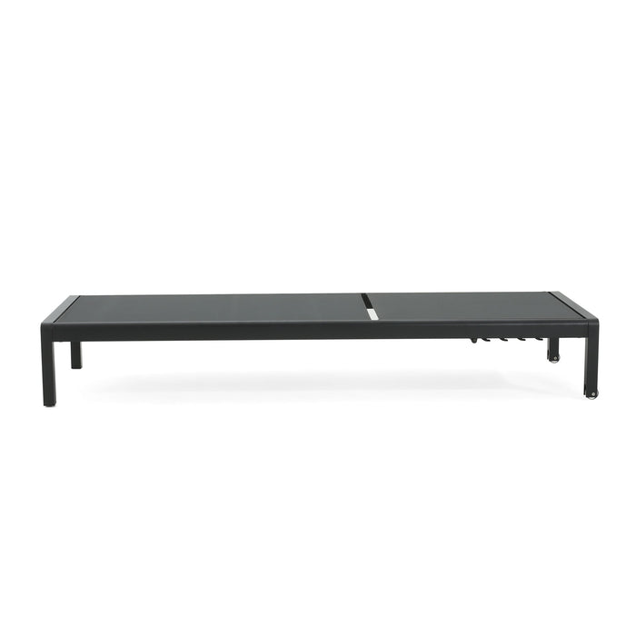 Outdoor Patio Chaise Lounge With 5 Reclining Positions