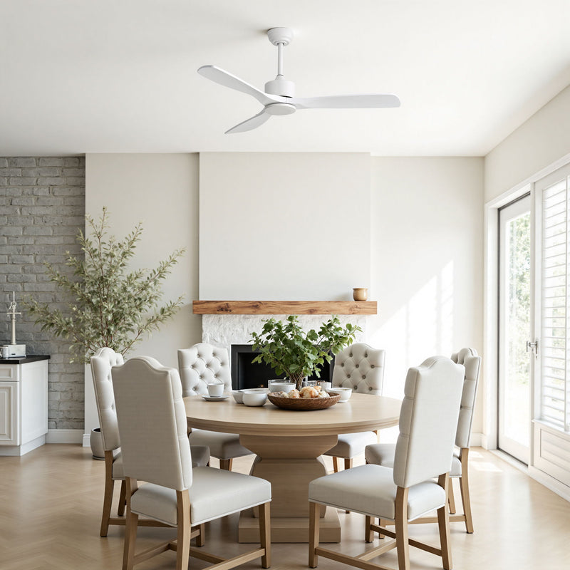 42" Ceiling Fan With DC Reversible Motor, 3 Blades, Timer Function