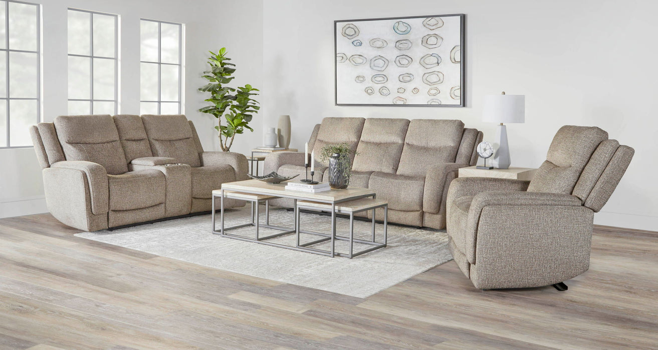Penfield - Power Zero G Console Loveseat With Heat, Massage & Speaker P3 - Frappe
