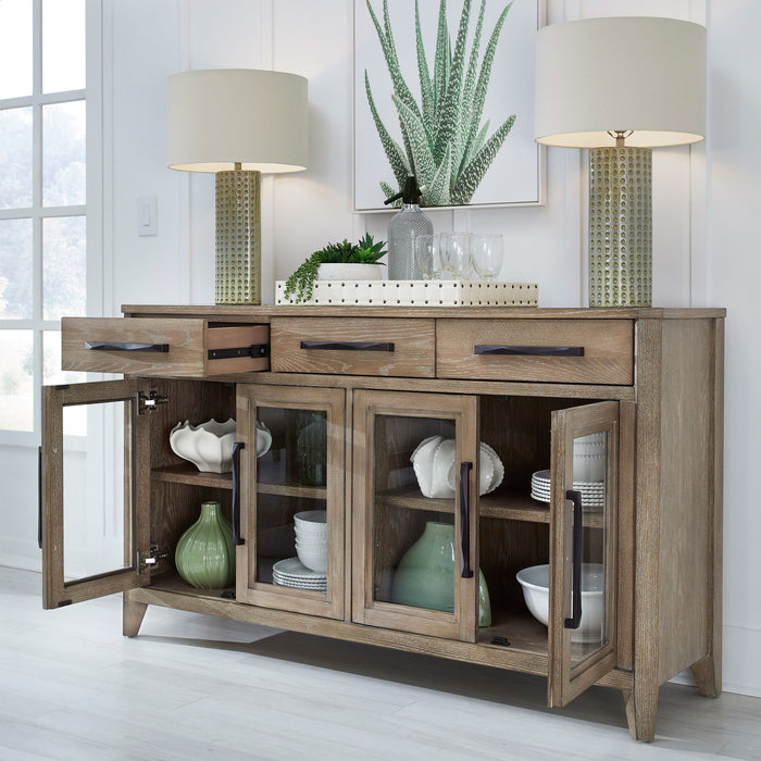 Breckenridge - Dining Buffet Server - Medium Brown