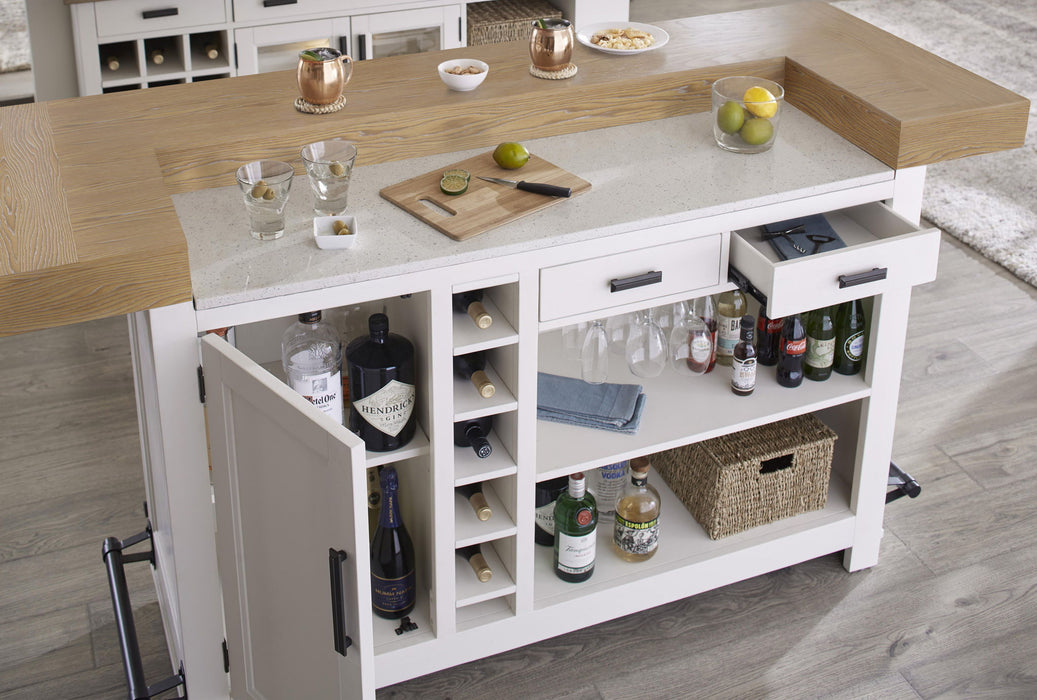 Americana Modern Dining - Bar With Quartz Insert - Cotton