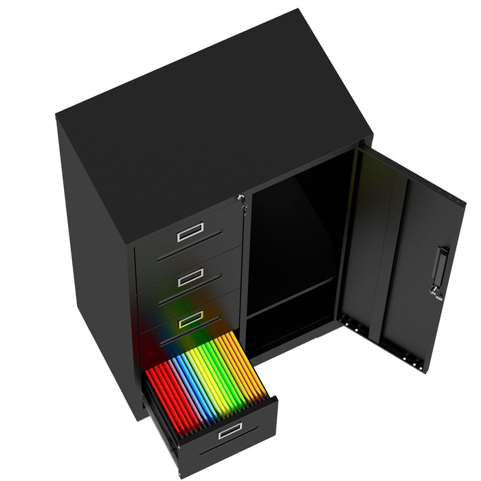Storage Vertical Filing Cabinet With Lock