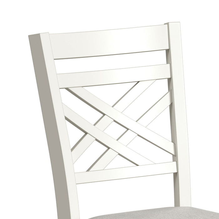 Brooks - 6 Piece Dining Set With Table, 4 Wood Back And Upholstered Seat Chairs, And Bench