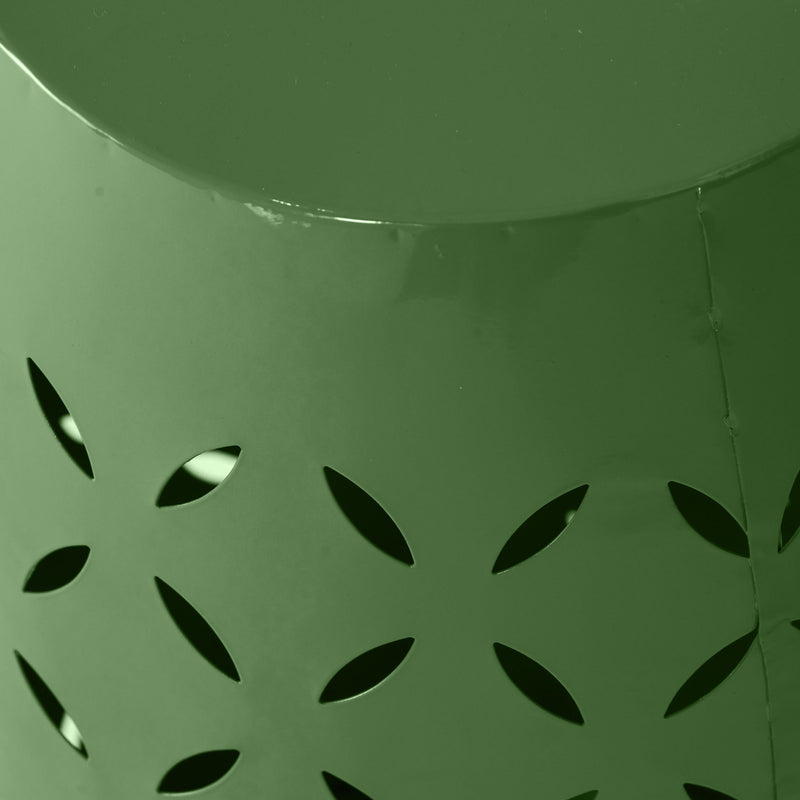 Outdoor Side Table With Barrel Shape