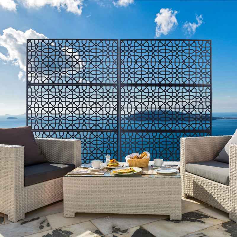 Outdoor & Indoor Metal Freestanding Decorative Privacy Screen