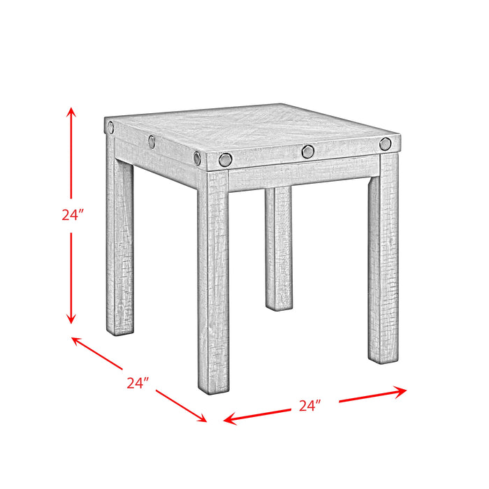 Colorado Occasional End Table w/USB/Power Charcoal