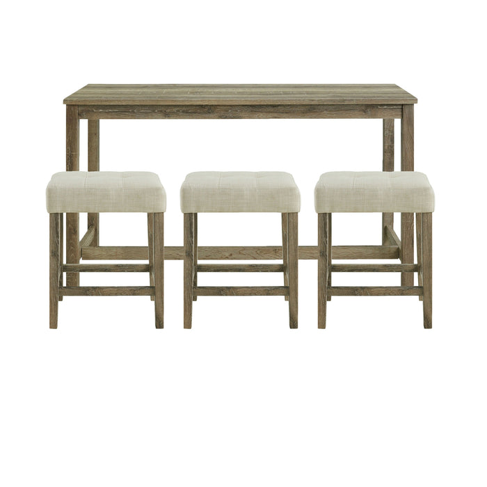 Oak Lawn Bar Table Single Pack (Table + Three Stools)