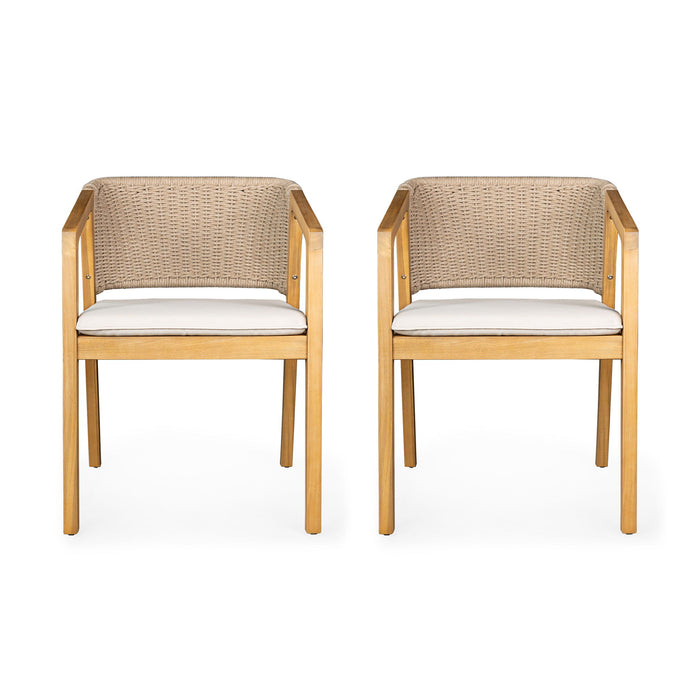 Patio Dining Chair (Set of 2) - Light Teak