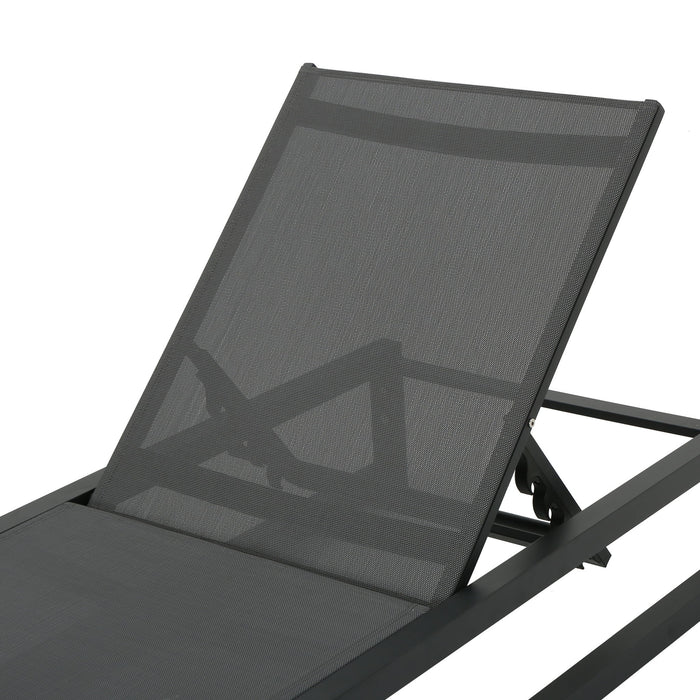 Chaise Lounge With 5 Reclining Positions, Outdoor Patio Lounge Chairs