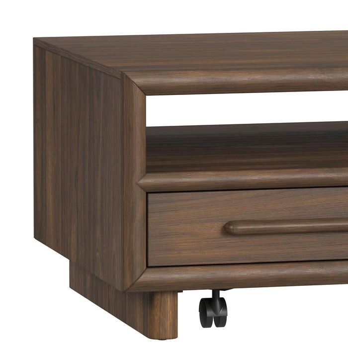 Brisbane 2PC Occasional Table Set in Brown-Coffee Table & End Table