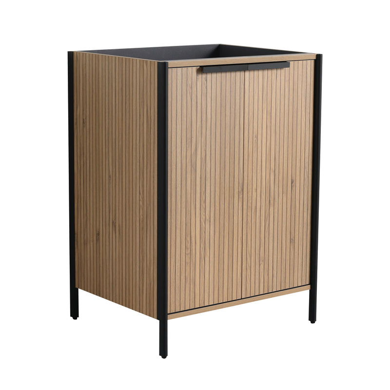 Contemporary Freestanding Bathroom Vanity With Adjustable Shelves