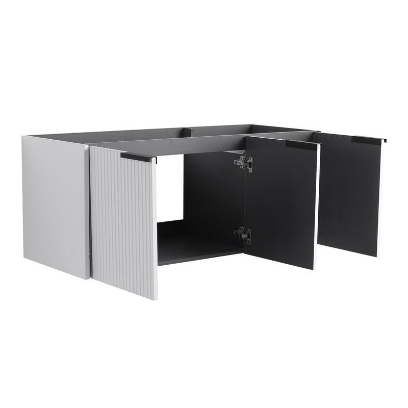 Contemporary Wall Mounted Bathroom Vanity With Soft Close Doors