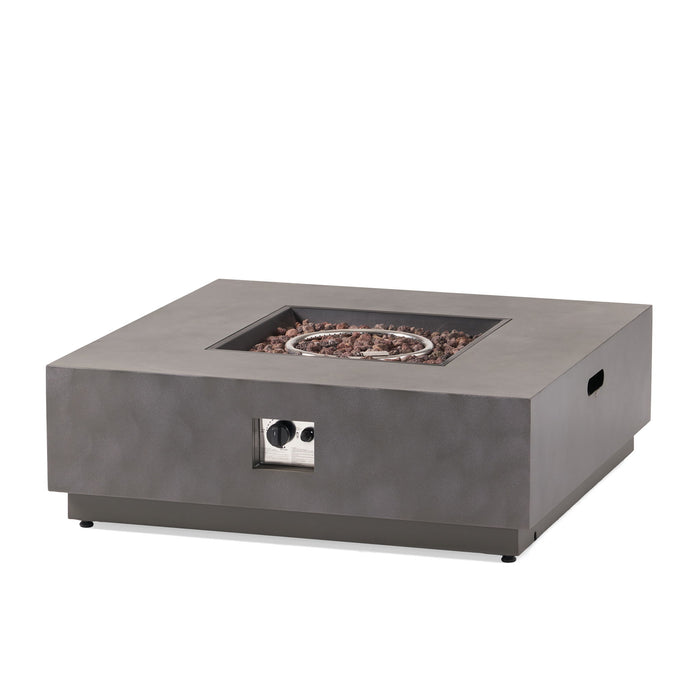 Modern Square Fire Pit With 50, 000 Btu