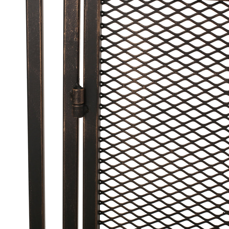 Samantha - Iron Fireplace Screen 2 Door Design