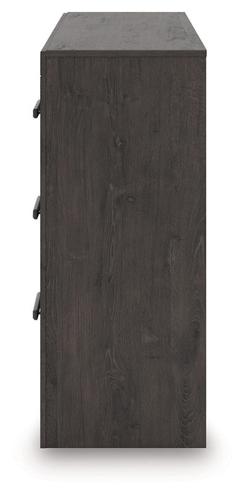 Prendonea - Six Drawer Dresser - Charcoal