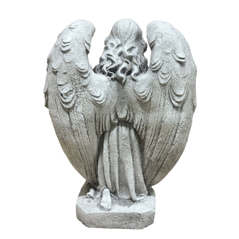 Magnesium Oxide Praying Angel Statue Weatherproof Cherub Sculpture Outdoor Garden Lawn Decor Ornament