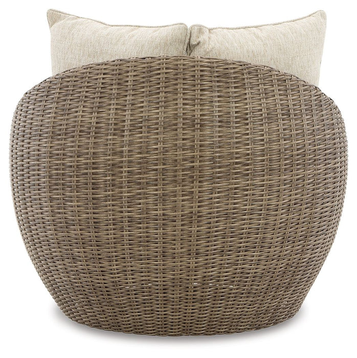 Danson - Swivel Lounge w/Cushion (Set of 2) - Beige