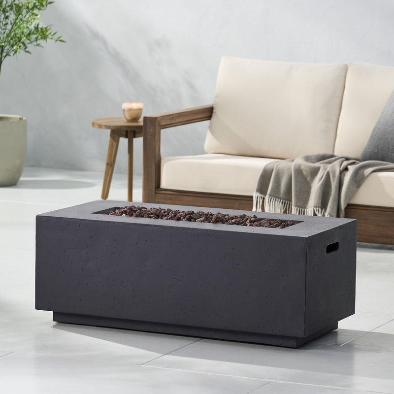 Contemporary Outdoor 40, 000 Btu Propane Fire Pit