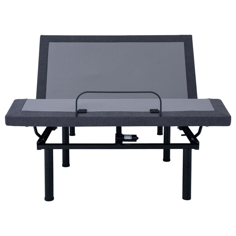 California King Adjustable Bed Base With Ergonomic Support And Wireless Remote Control - Black