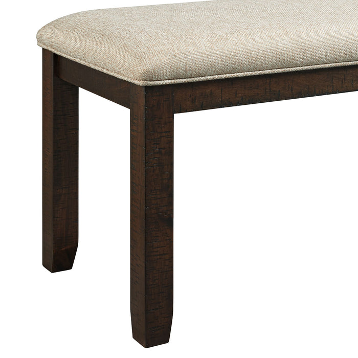 Jax - 6 Piece Dining Set (72" Table, Four Chairs And Bench) - Cherry