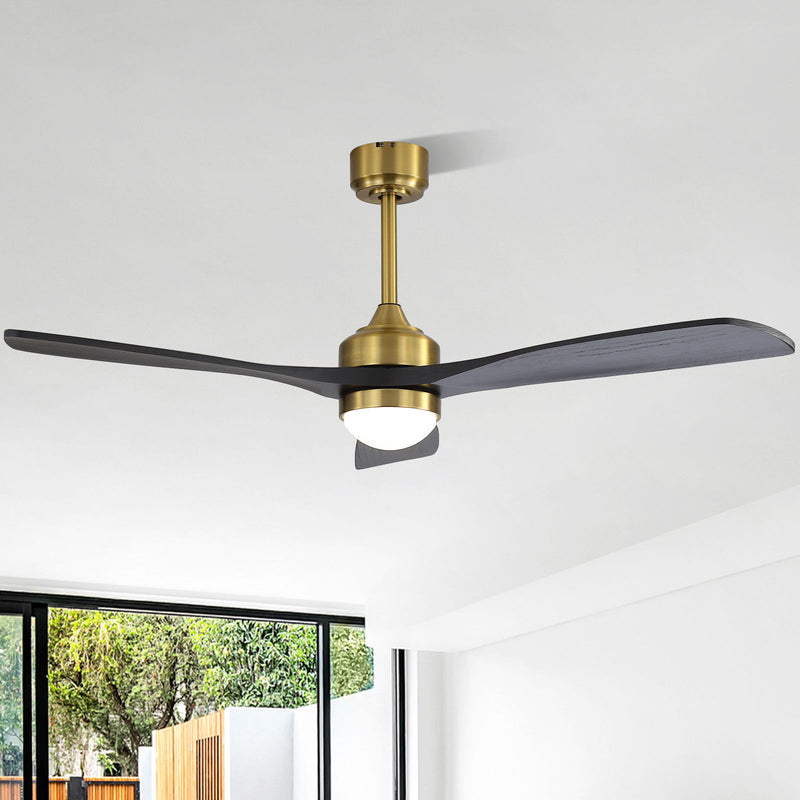 52" Ceiling Fan With Dimmable LED Light, 6 Speed DC Motor, 3 Blades