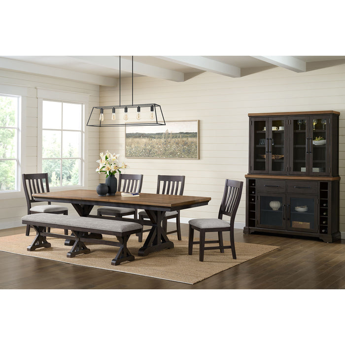Montrose - Dining Table With 20" Leaf - Espresso And Brown