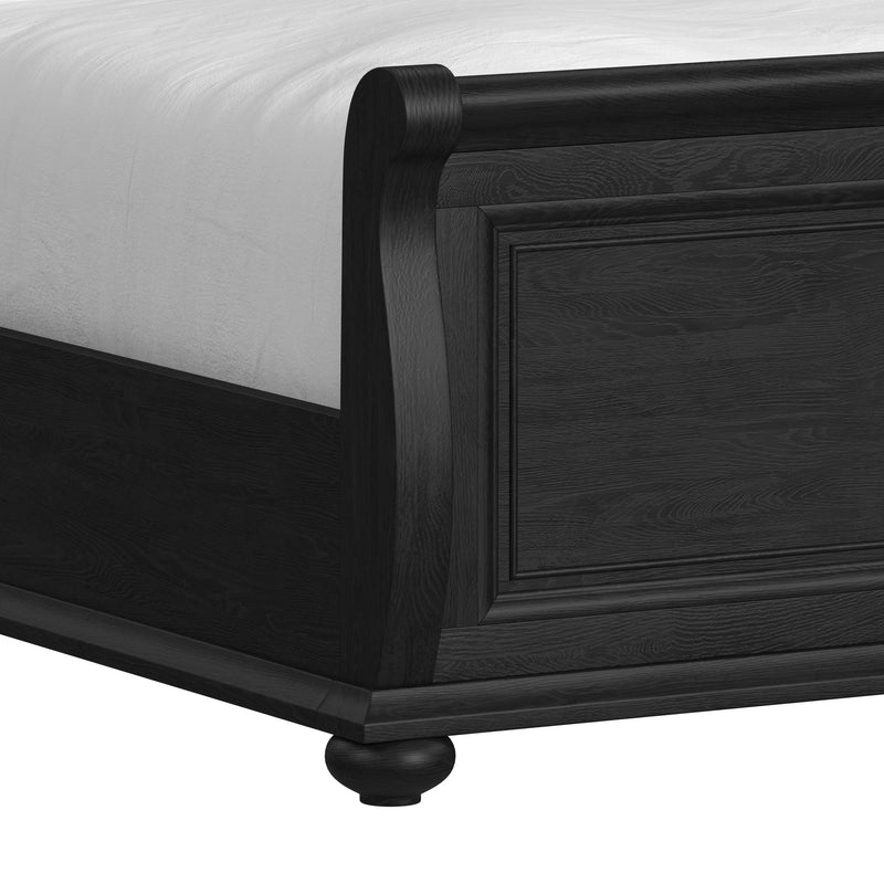 Heritage - Sleigh Bedroom Set - Black