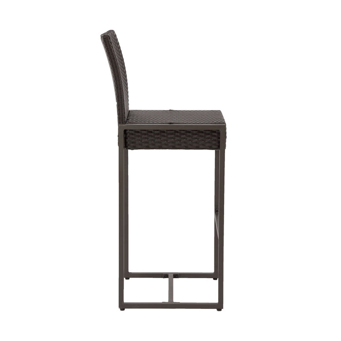 Outdoor Barstool With Hand Crafted Details (Set of 2)