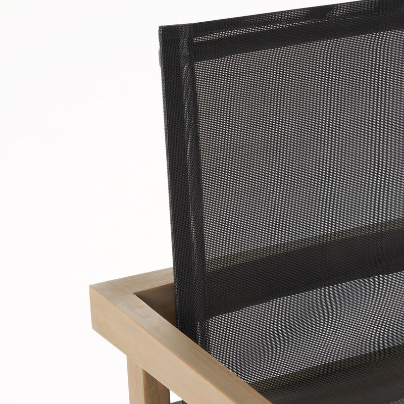 Belfast - Outdoor Dining Chair (Set of 2) With Mesh And Frame - Gray