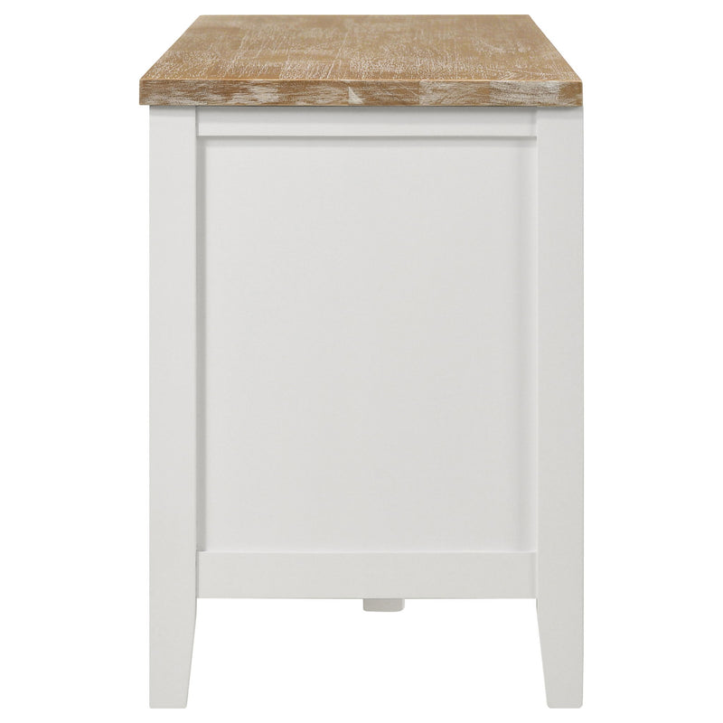Evanston - 2 Door Stand - White
