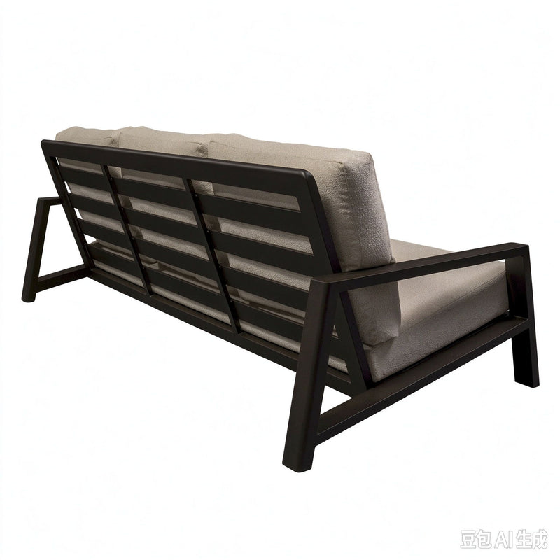 Verona - Seating Sofa - Dark Espresso / Gray / Off White